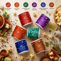 Topline spice close-up showing texture and vibrant seasoning colors for tasty bowls