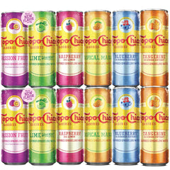 Topo Chico Sabores front pack view showing assortment and refreshment benefit