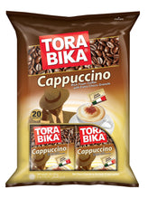 Torabika front packaging showing sachets and benefits of quick creamy cappuccino