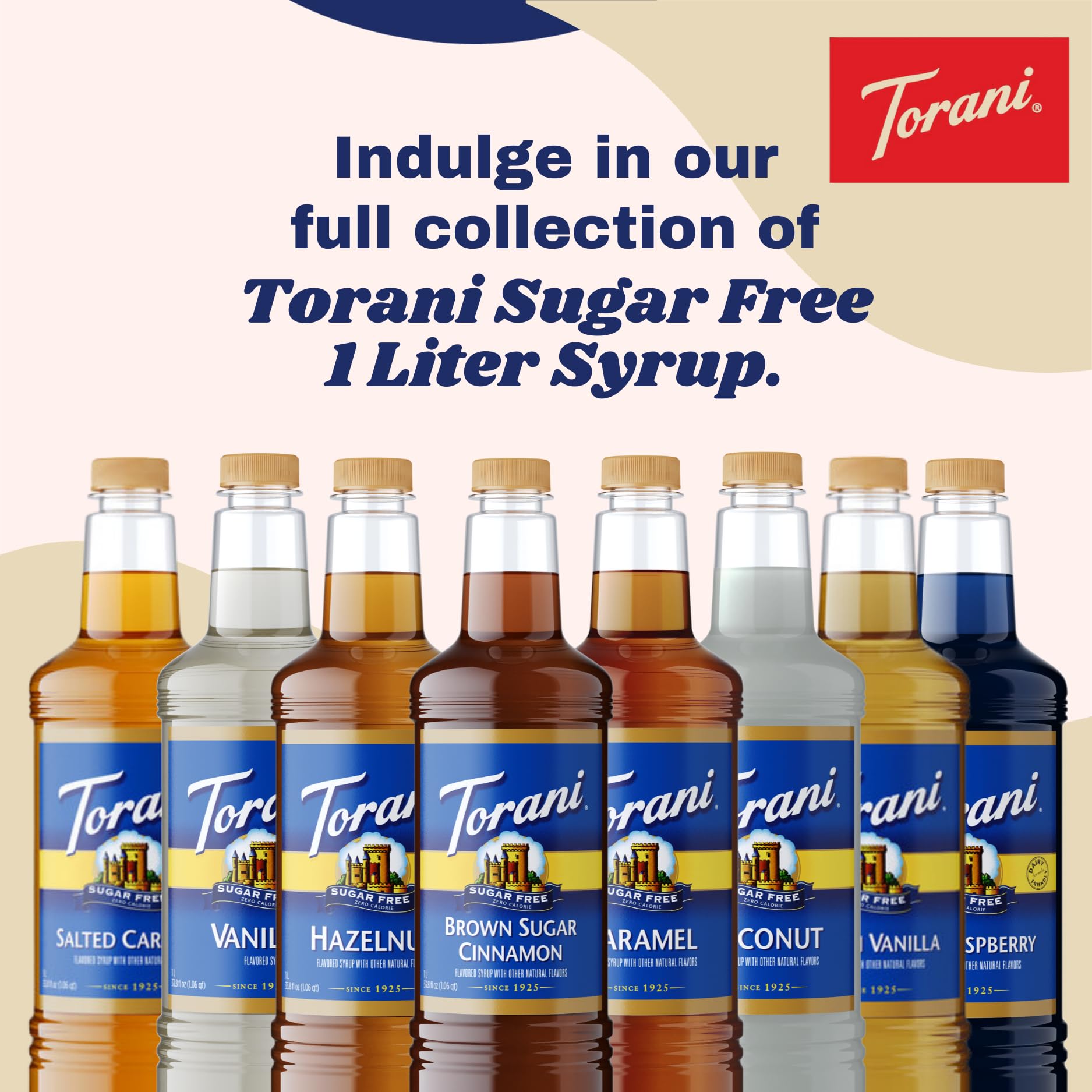 Kitchen scene with Torani bottle demonstrating versatile use for home beverages