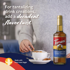 Torani syrup stream pouring to show texture and mixability benefit