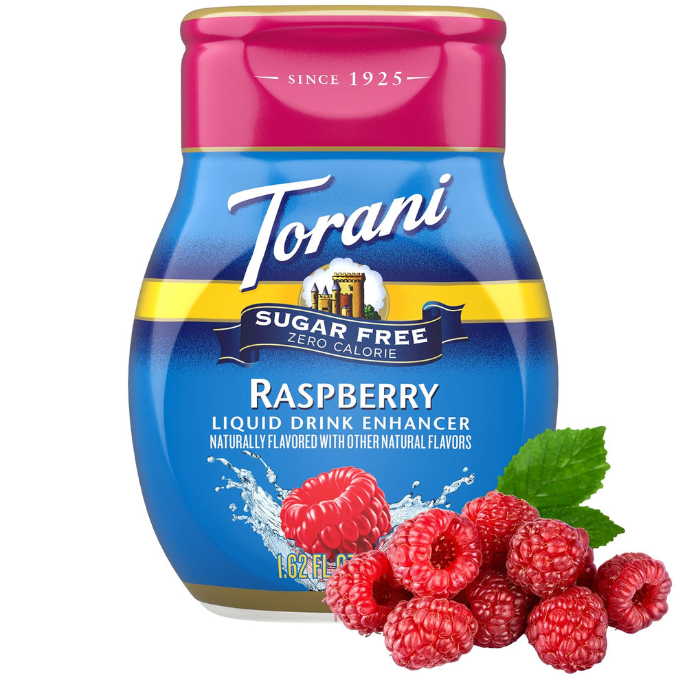 Torani nozzle close-up with drop forming for precise, mess-free pouring