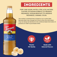 Close-up of syrup texture highlighting Torani smooth, mixable consistency