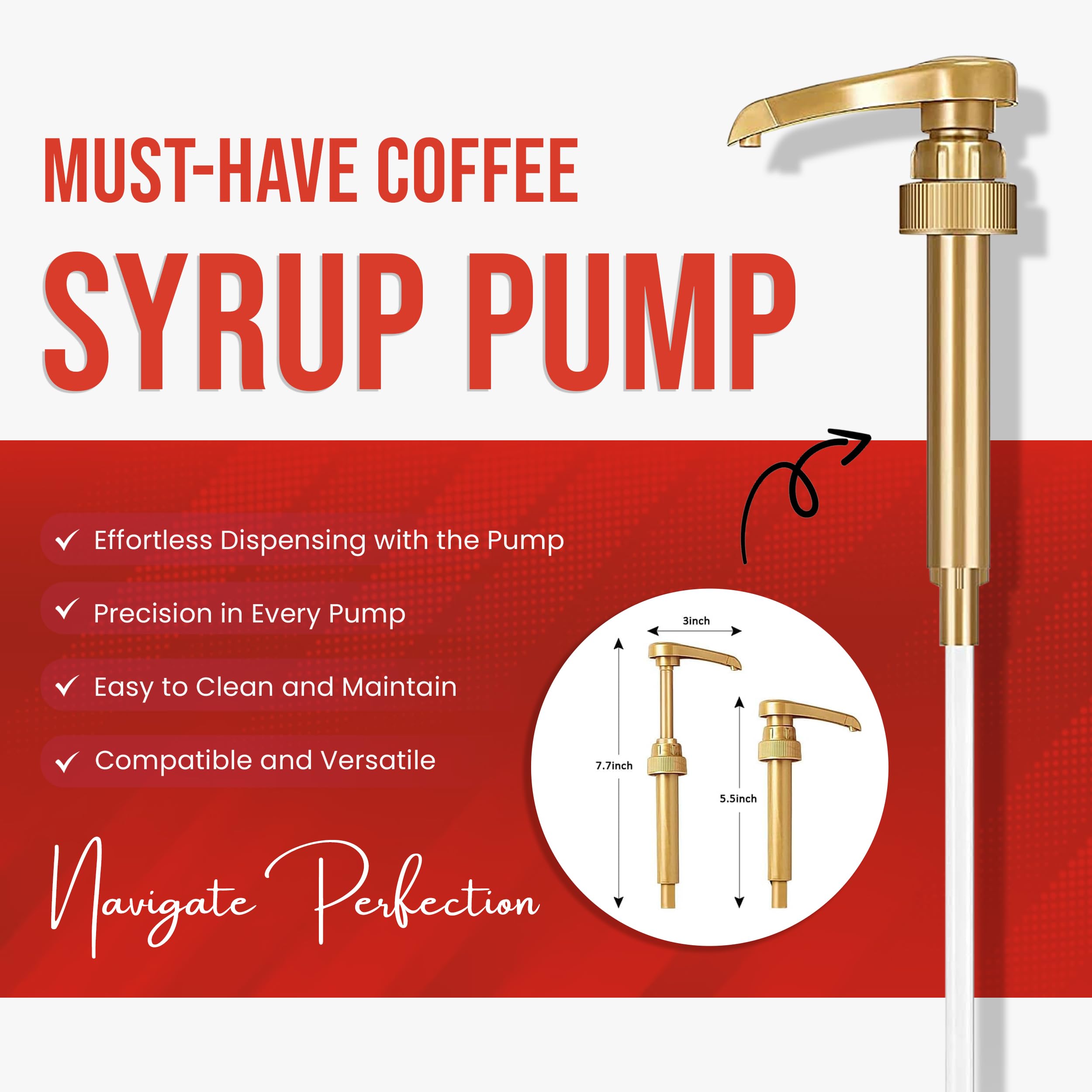 Torani peach syrup pouring close-up illustrating smooth texture and controlled dose