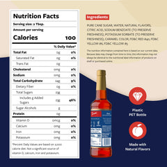 Torani peach pump detail highlighting easy dispensing and portion control