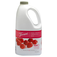 Torani bottle front packaging showing label and 64 fl oz size with brand clarity