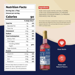 Torani rose syrup pump detail for clean dispensing and portion control benefit: mess-free pours