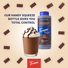 Torani sauce drizzled on ice cream sundae offering decadent flavor without extra calories