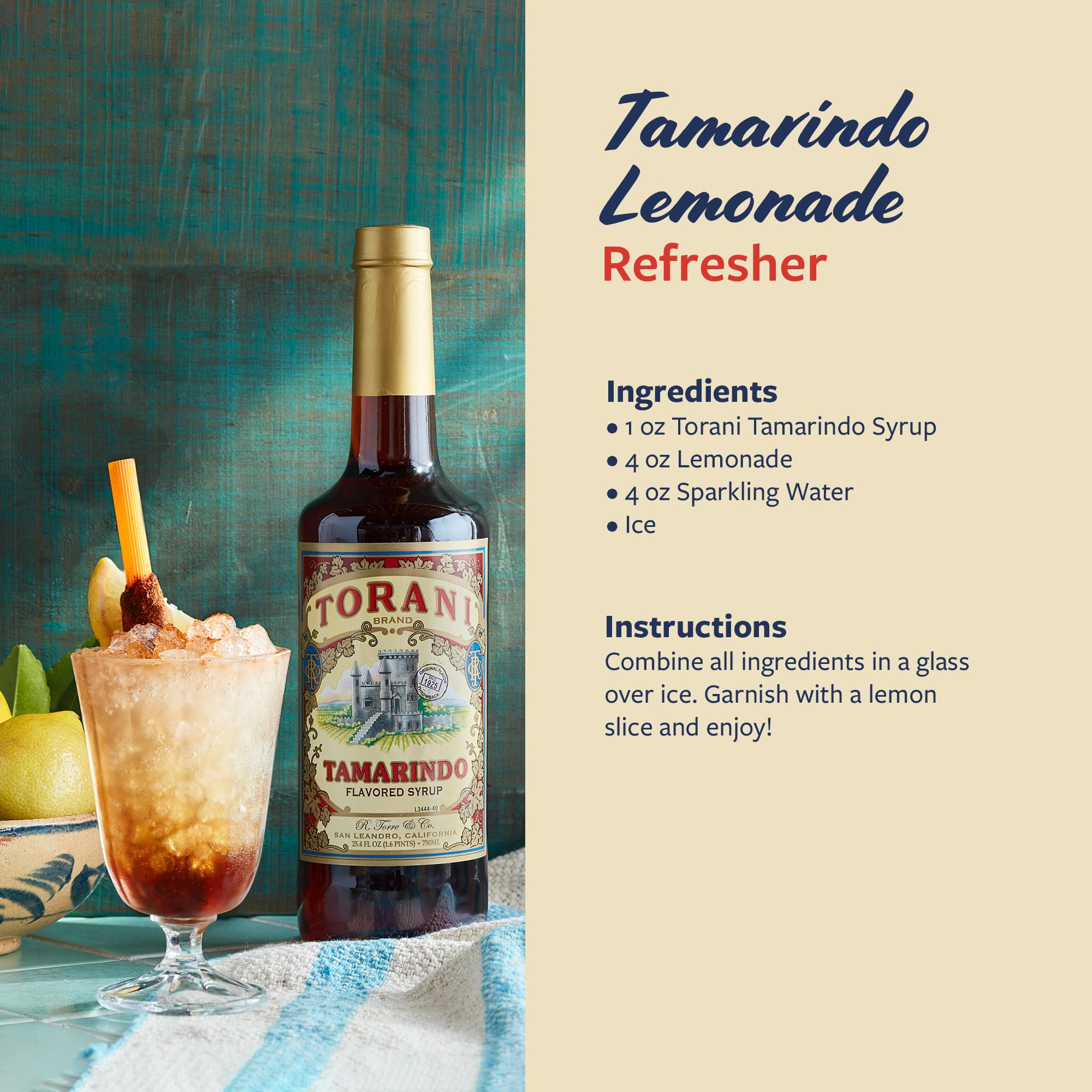 Torani tamarindo ingredient texture closeup conveying natural tamarind character and culinary use