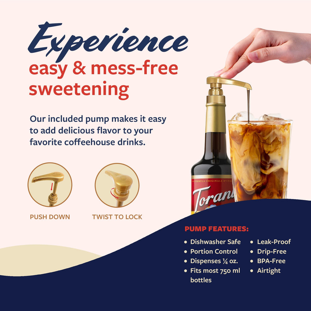 Torani tiramisu ingredients suggestion with coffee and chocolate for recipe inspiration
