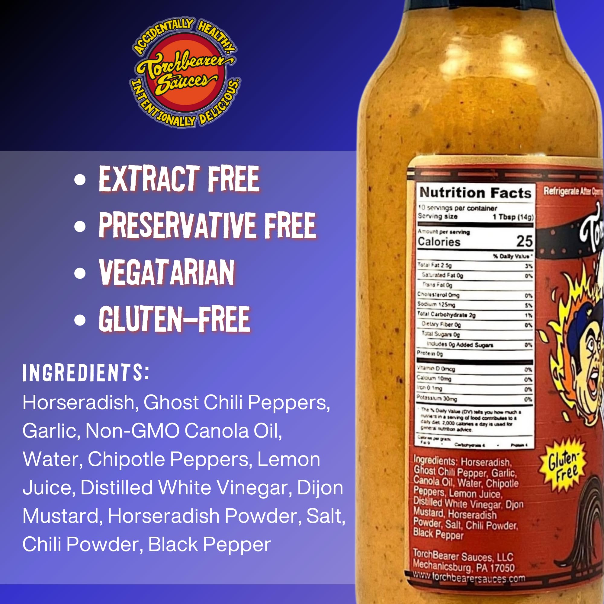 TorchBearer close-up of sauce texture highlighting creamy consistency and visible spices