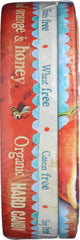 Torie & Howard candy close-up revealing blood orange texture and honey glaze