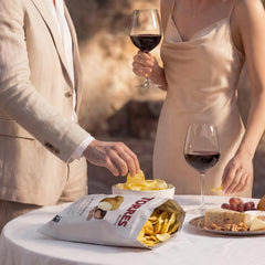 TORRES Selecta raw potatoes and black truffle ingredients emphasizing artisanal sourcing