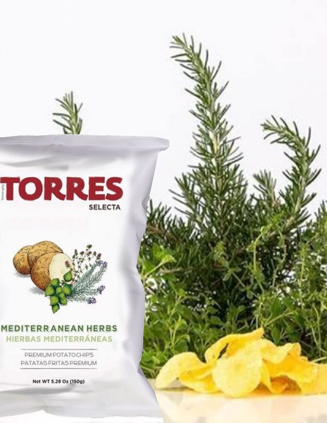 Torres bag held in hand showing scale and single‑serving portion convenience
