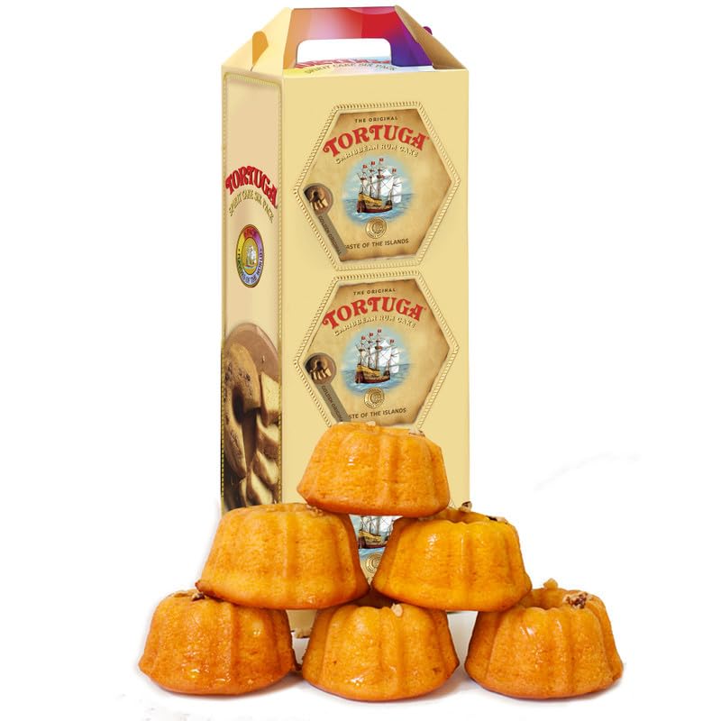 TORTUGA front packaging gift set showing six mini cakes, perfect for gifting