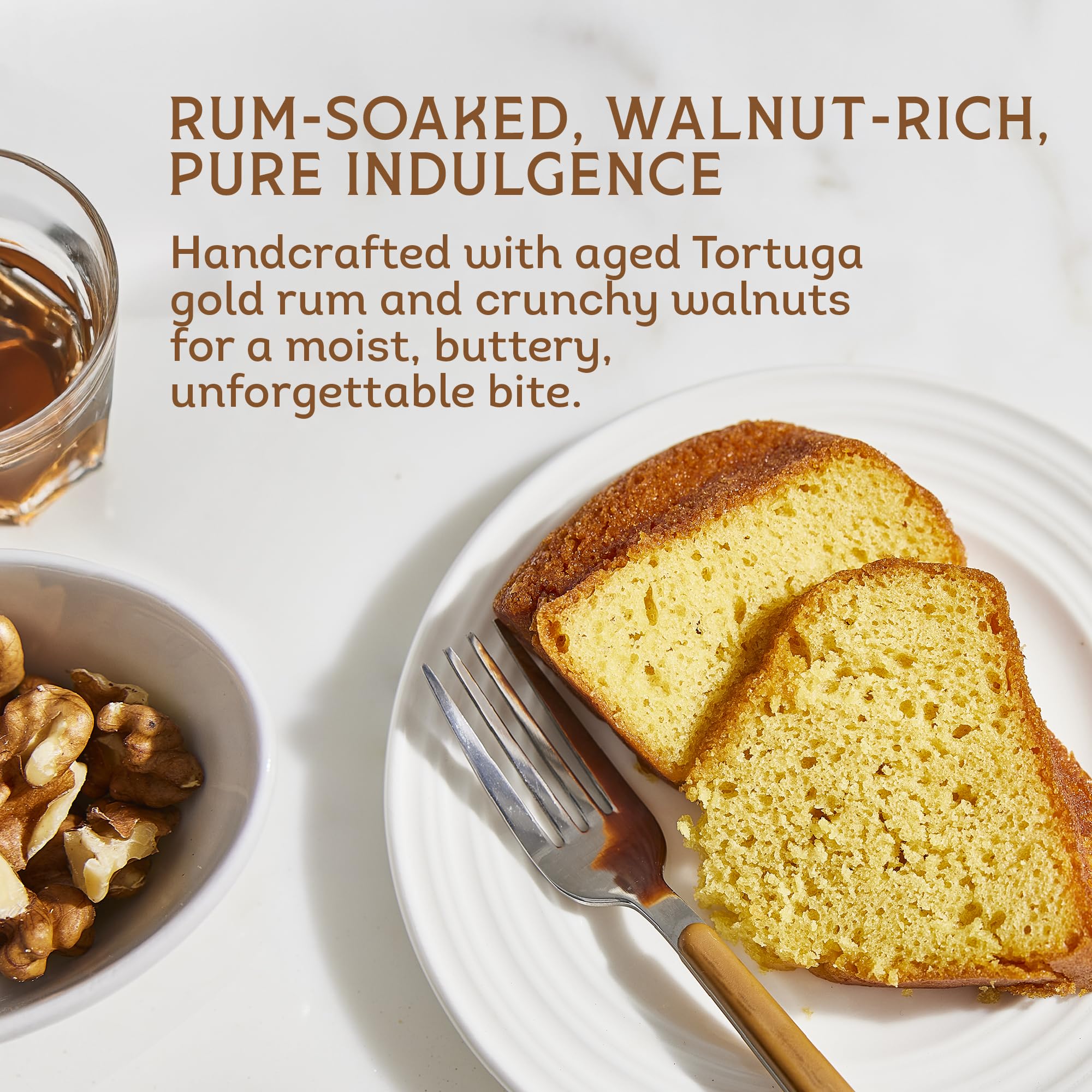 TORTUGA individual vacuum-sealed 4 oz cake for long-lasting freshness benefit