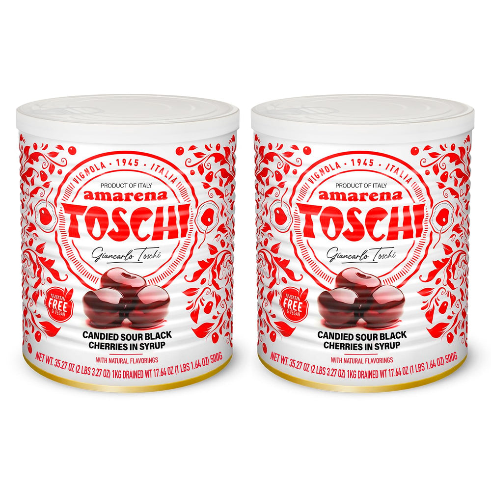 Toschi jar front pack showing two jars and premium presentation benefit