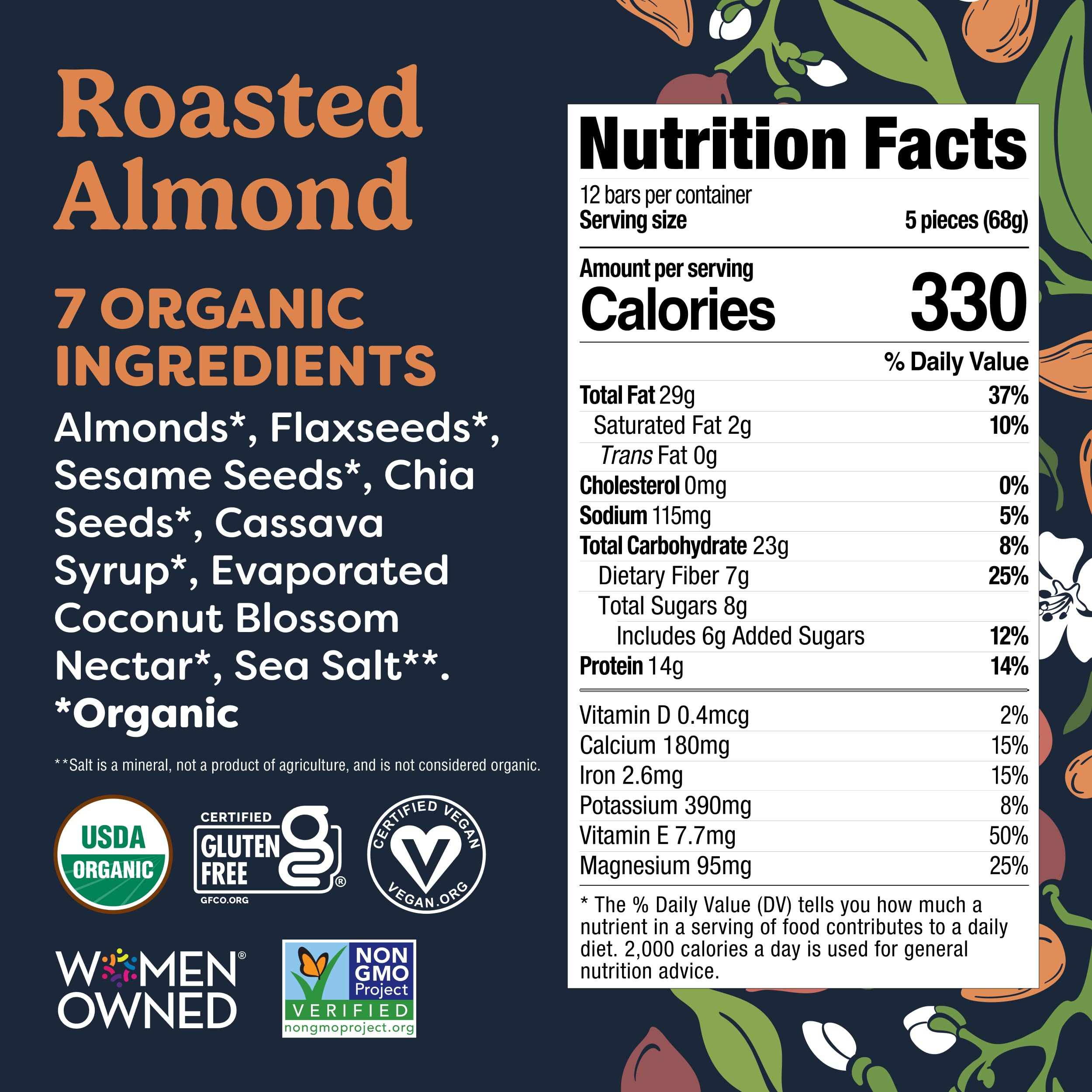 Tosi close-up of nuts and seeds texture highlighting protein and crunch benefit