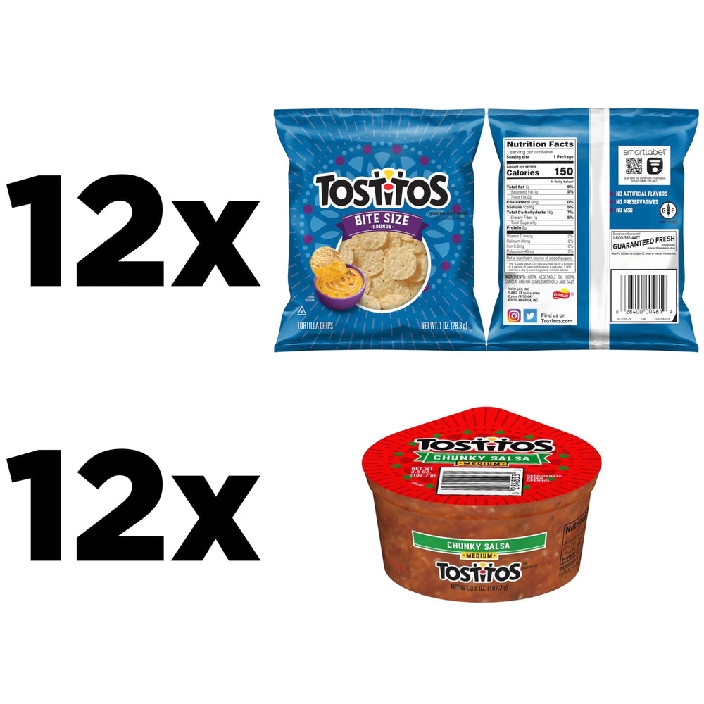 Frito Lay close-up of bitesize rounds texture and crispness for easy dipping