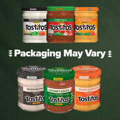 Tostitos chunky salsa on spoon showing texture and fresh-ingredient appeal