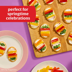 Town House crackers arranged on a plate offering easy serving inspiration