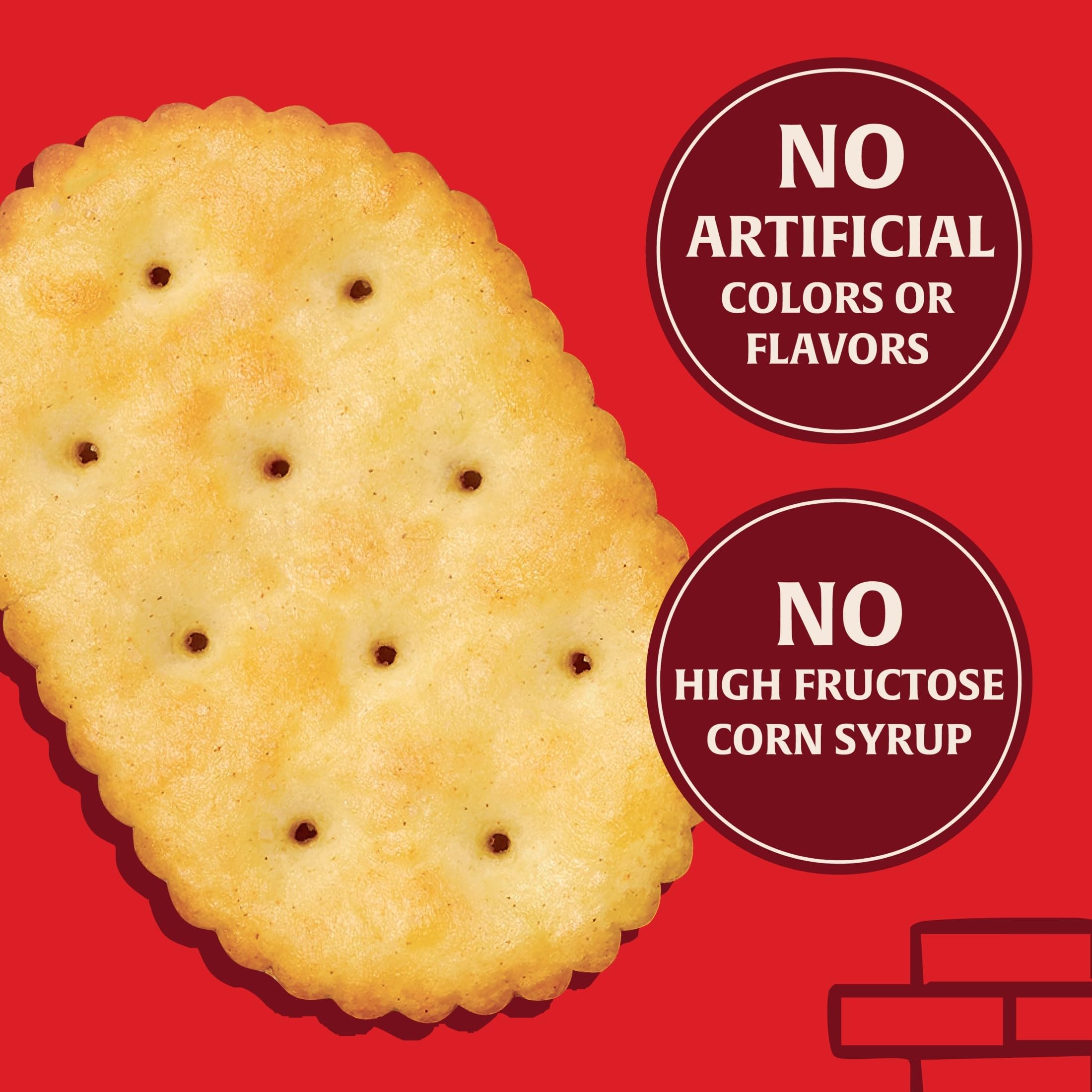 Town House cracker held in hand showing scale and grab-and-go convenience