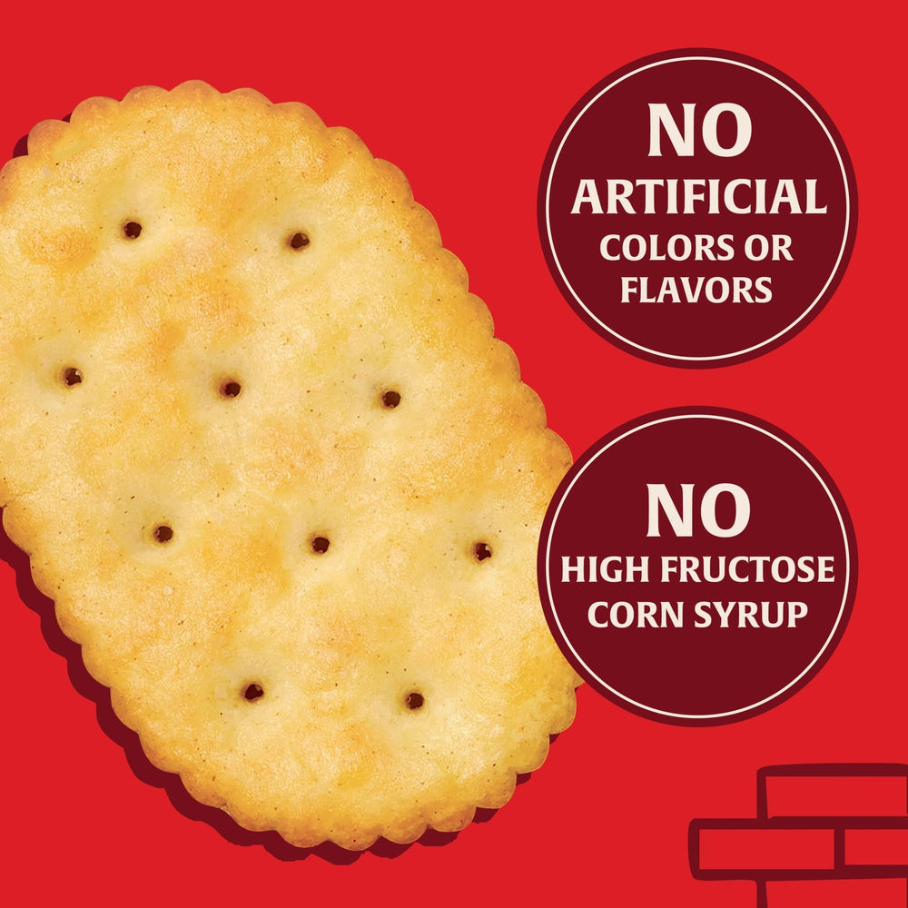Town House cracker held in hand showing scale and grab-and-go convenience