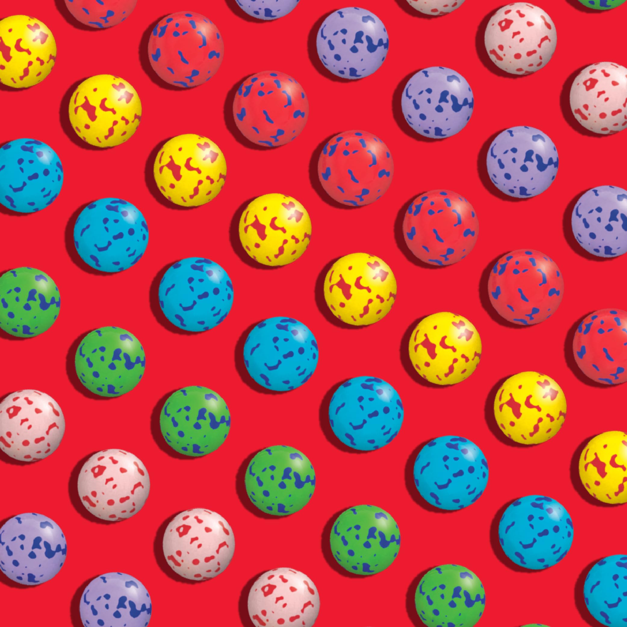 TOXIC WASTE assorted fruity Smog Balls spread out to display color variety and flavor options