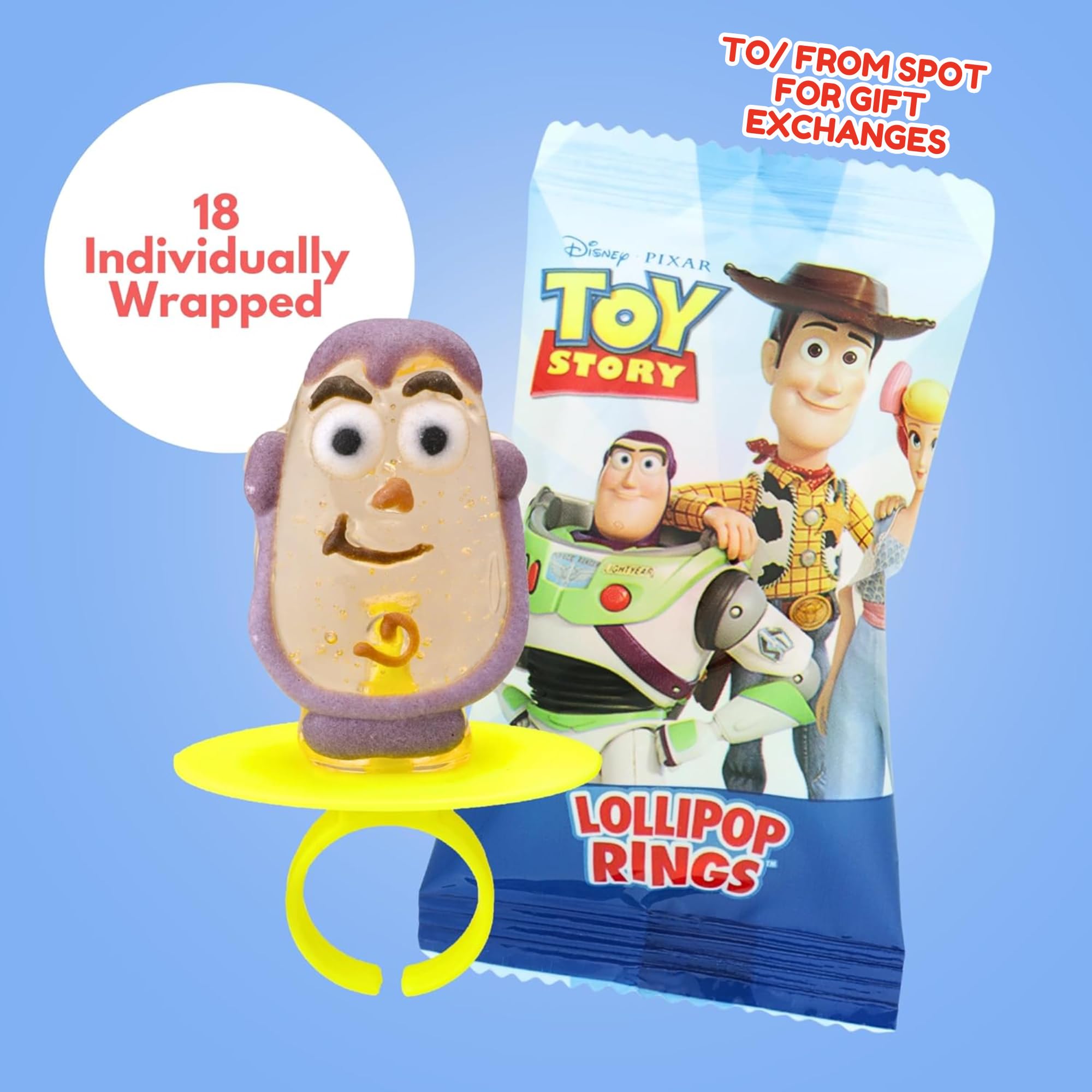 Close-up of Buzz Lightyear ring detail on plastic mold, Toy Story 4 recognizable design