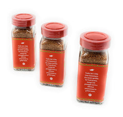 Trader Joe's close-up of shaker cap and pour holes, showing controlled dispensing