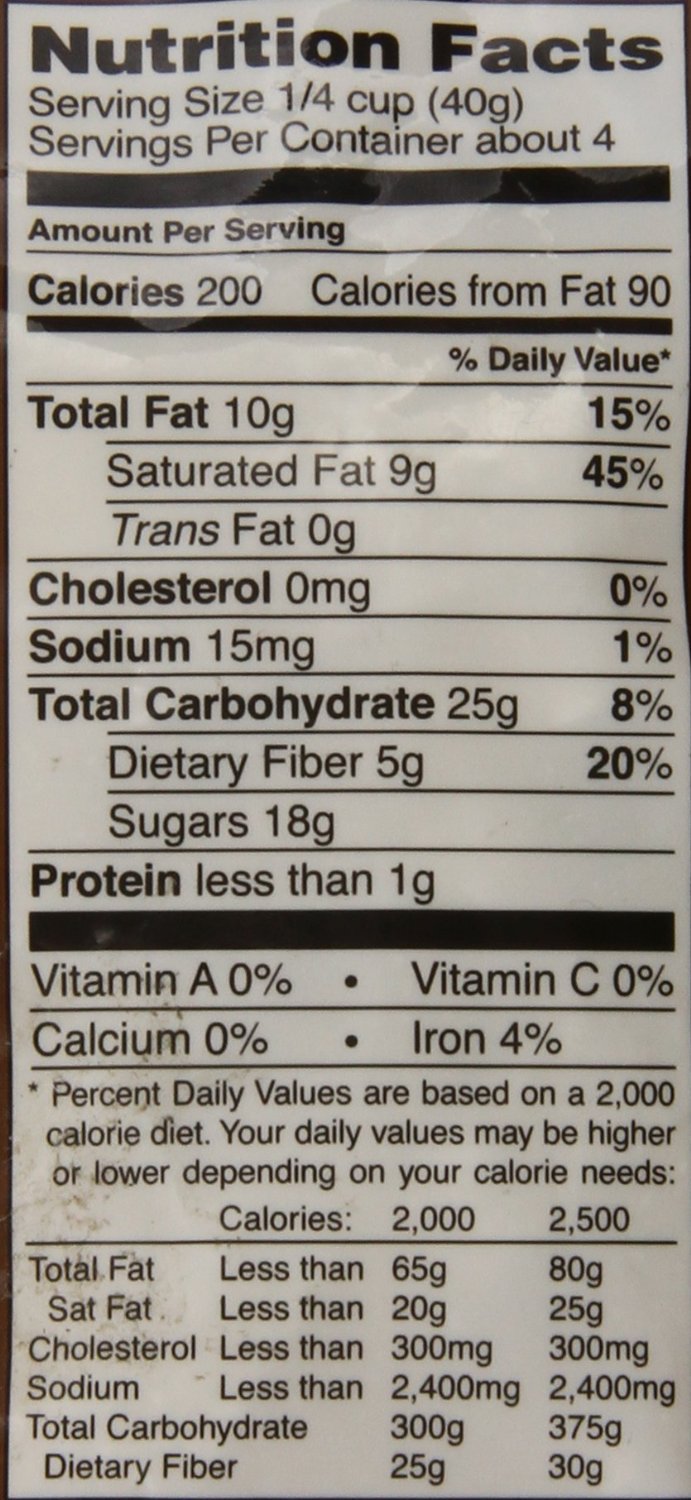 Trader Joe's coconut strips held in hand showing portion size and portability