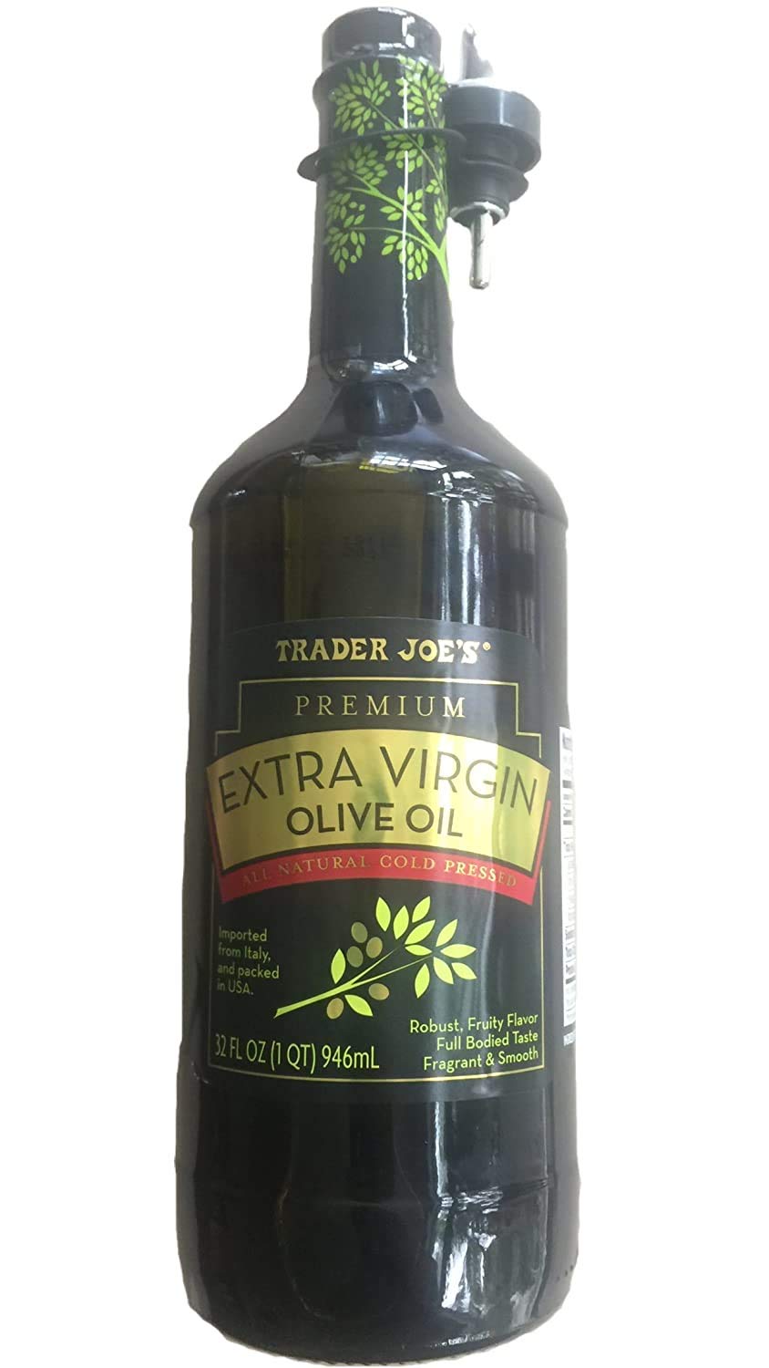 Trader Joe's bottle front packaging showing large 32 oz label and brand for pantry convenience