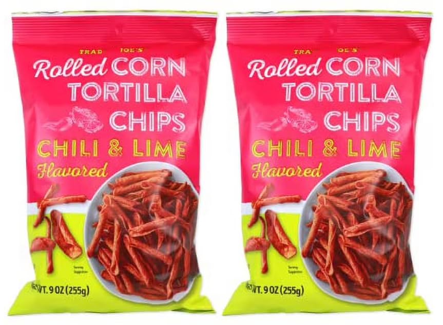 Trader Joe's front packaging showing chili lime two-pack and convenience