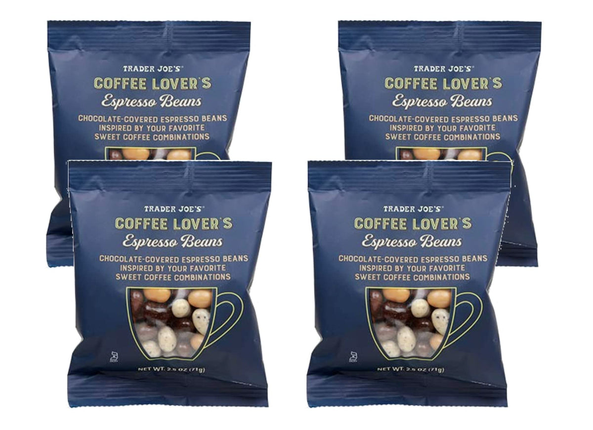 Trader Joe's front packaging showing the four-count pouch for easy grab-and-go snacking