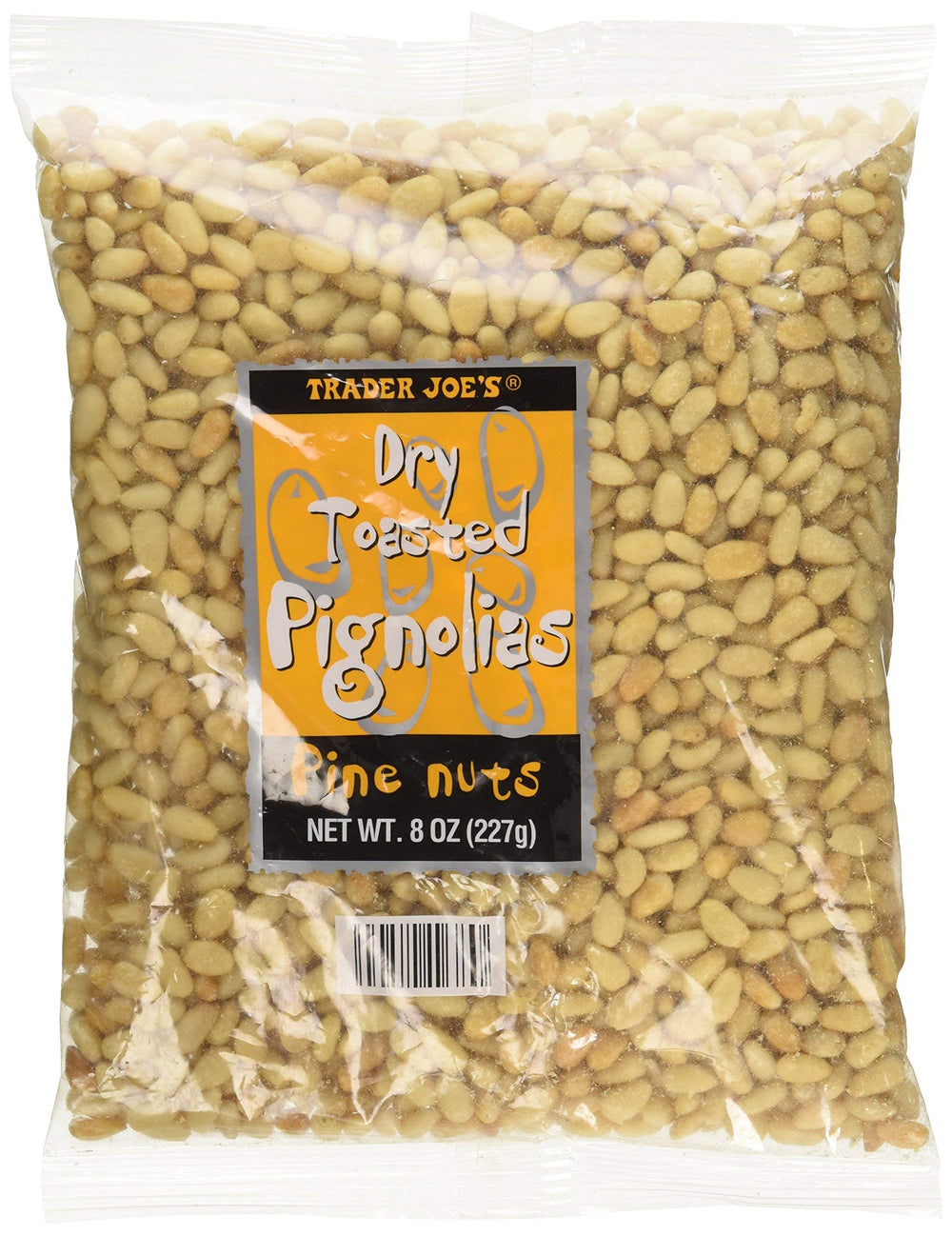 Trader Joe's front packaging of two 8 oz bags showing label and resealable tops, easy storage benefit