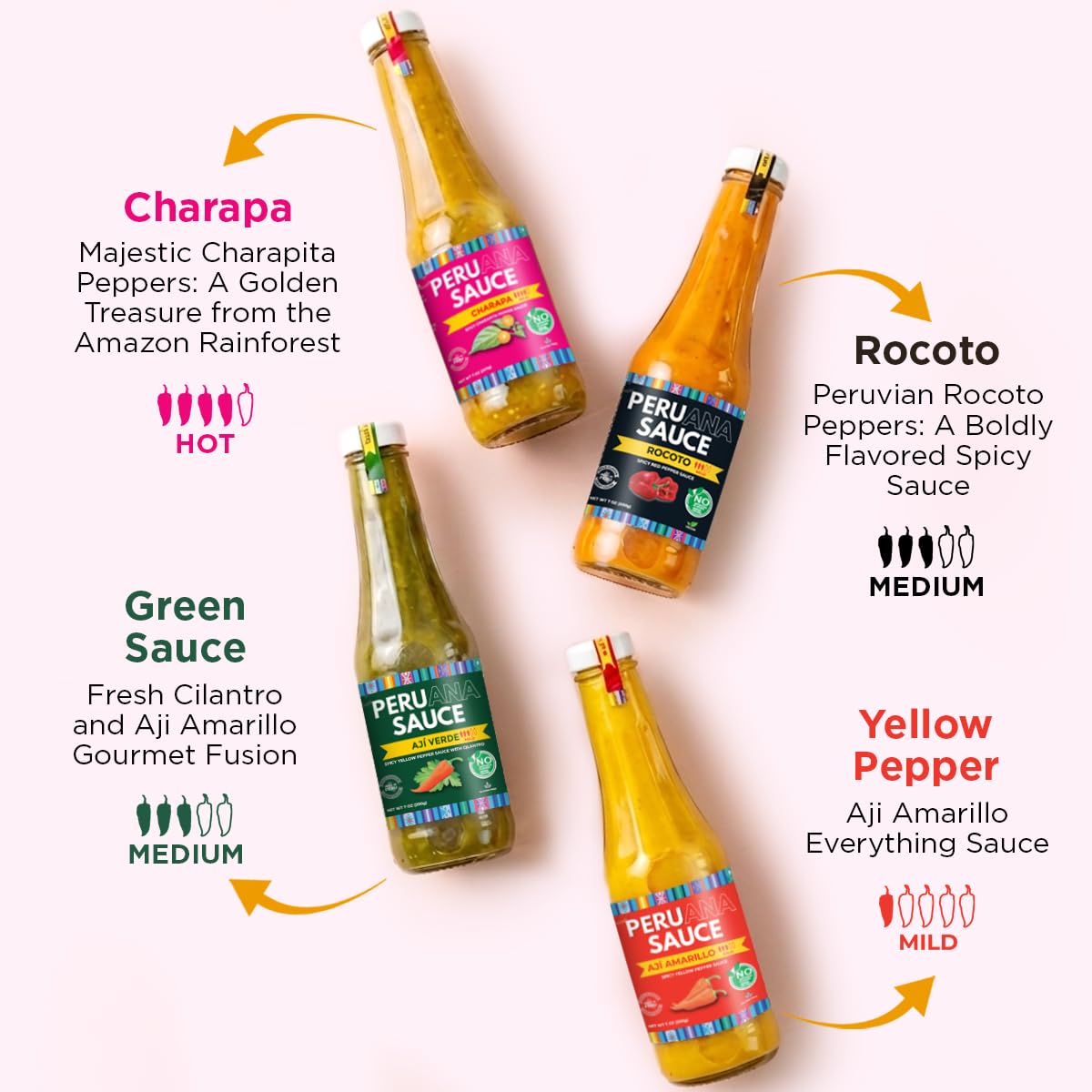 TRADICIÓN PERUANA drizzled on grilled meat emphasizing savory finishing touch
