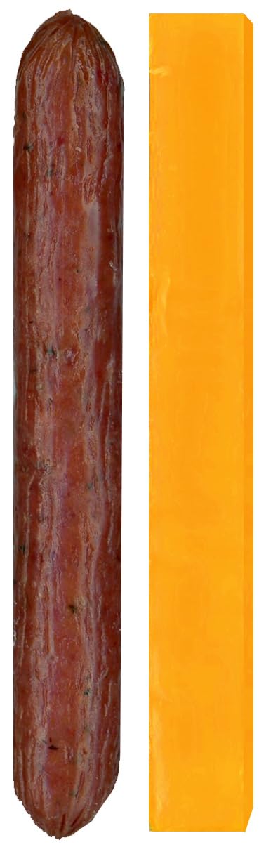 Trail's Best opened single twin pack showing beef and cheese ready to eat on the go