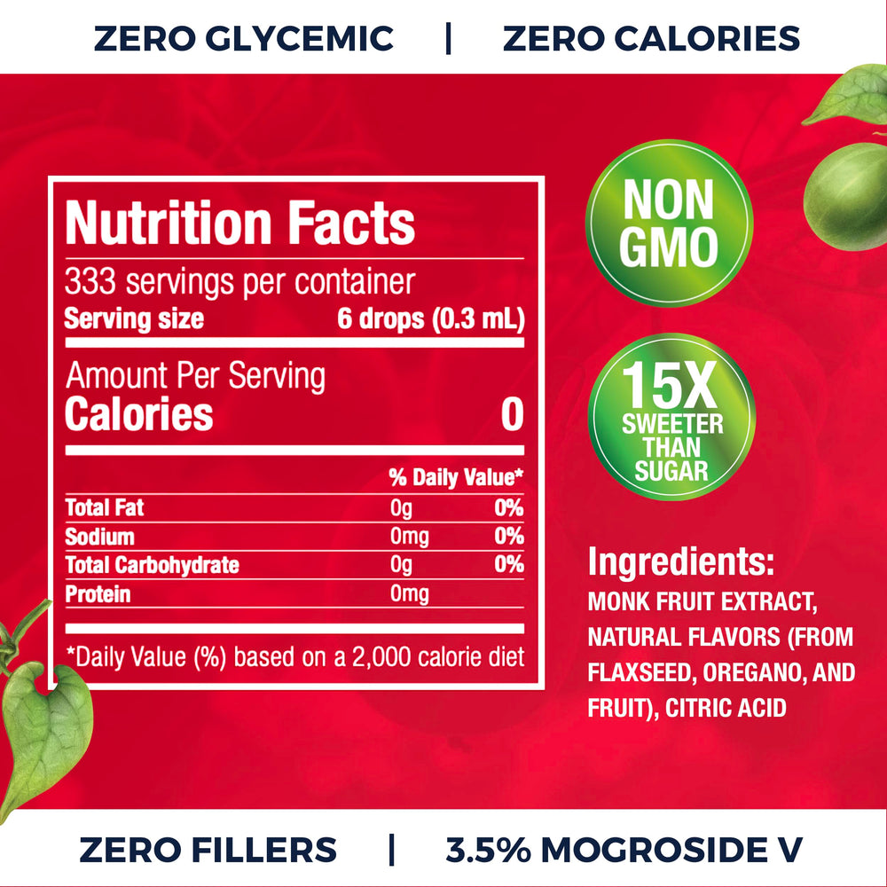 Transparency Foods bottle beside a teaspoon for scale to convey 333 servings value