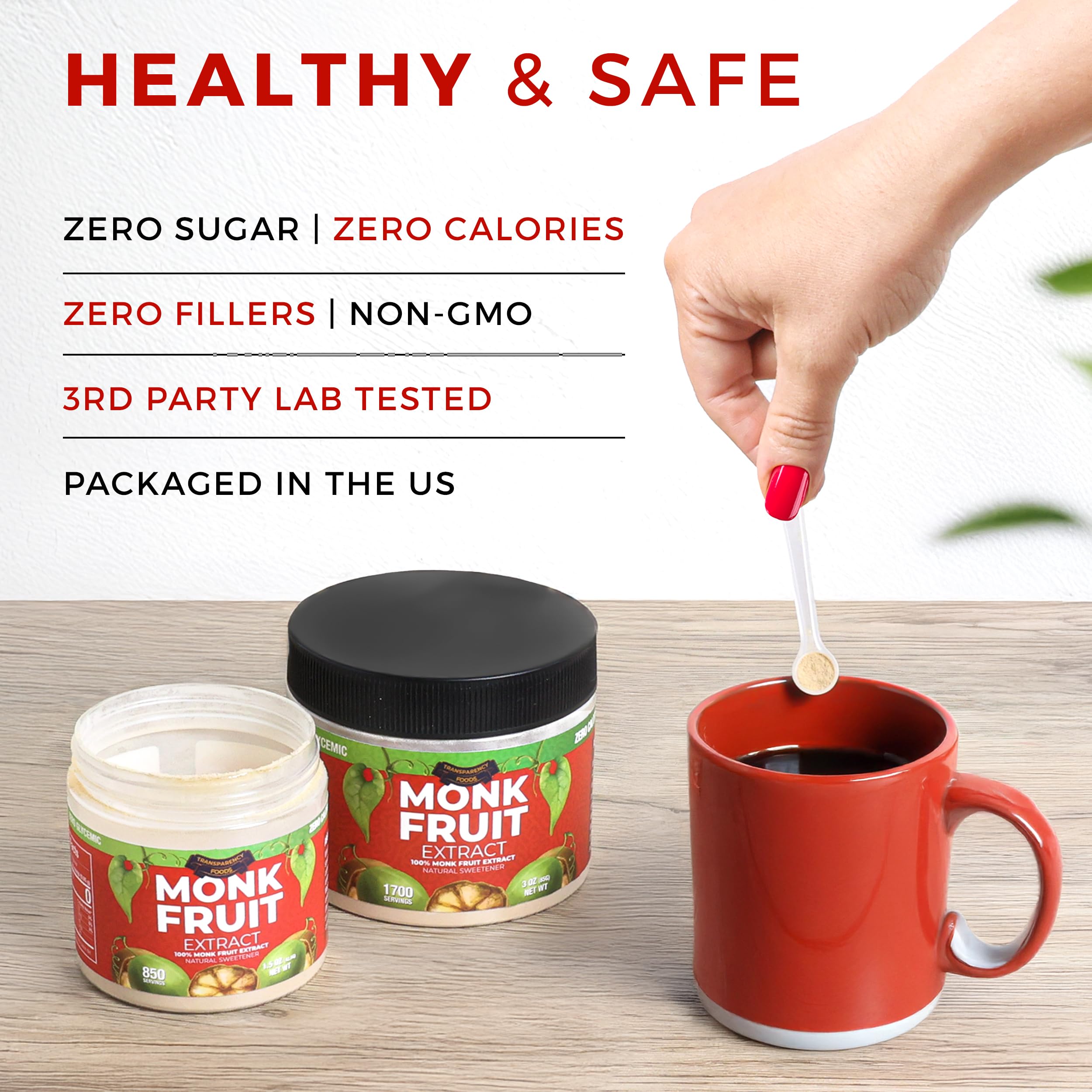 Transparency Foods nutrition and ingredient label showing single-ingredient transparency