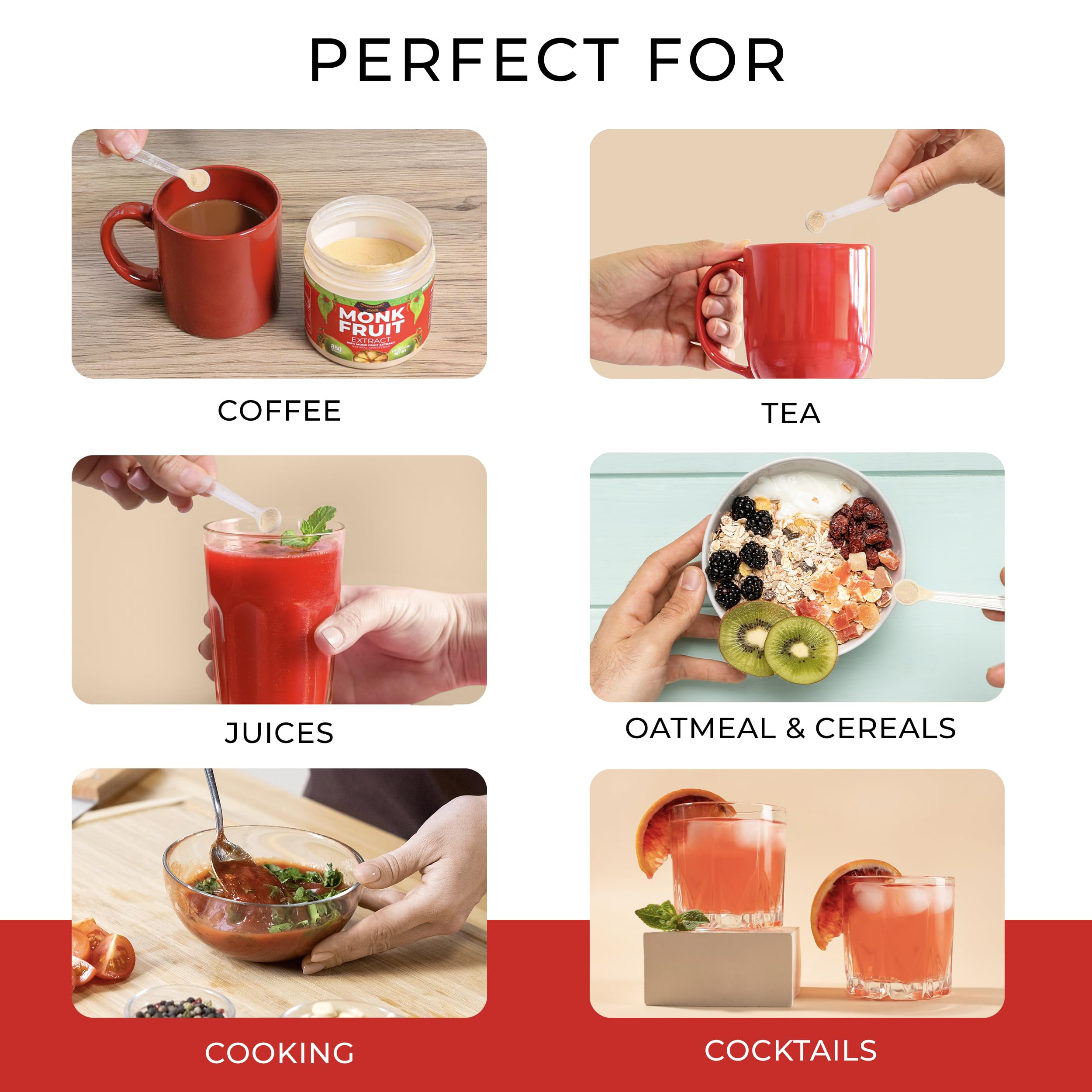 Transparency Foods pouring extract into coffee to quickly sweeten beverages