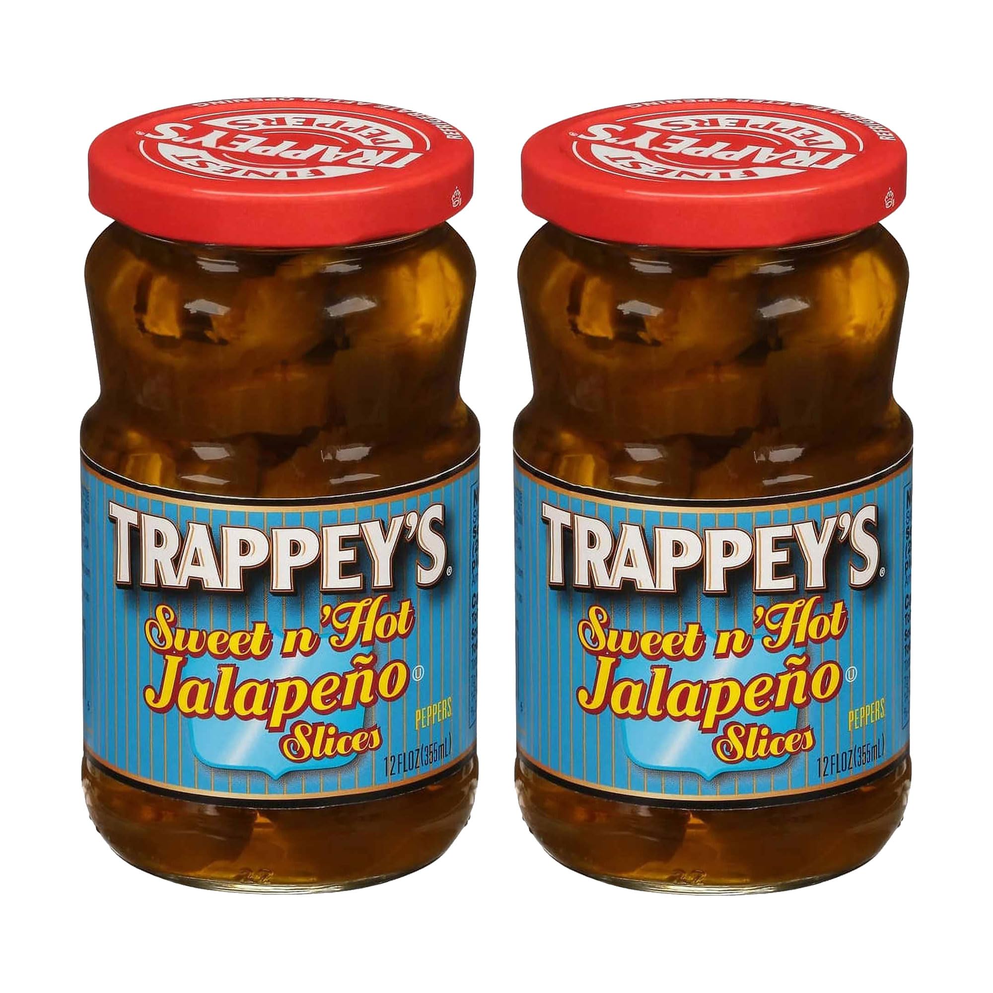 Trappey's jar front label showing slices and easy-topping benefit