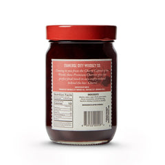 TRAVERSE CITY WHISKEY CO. open jar with cherries visible for easy serving benefit