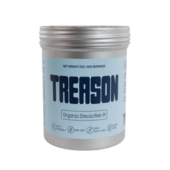 Treason front packaging 20g jar showing label and servings benefit