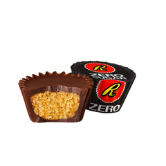 TREATBASKET Reese's zero sugar individual cup close-up highlighting texture and easy portability