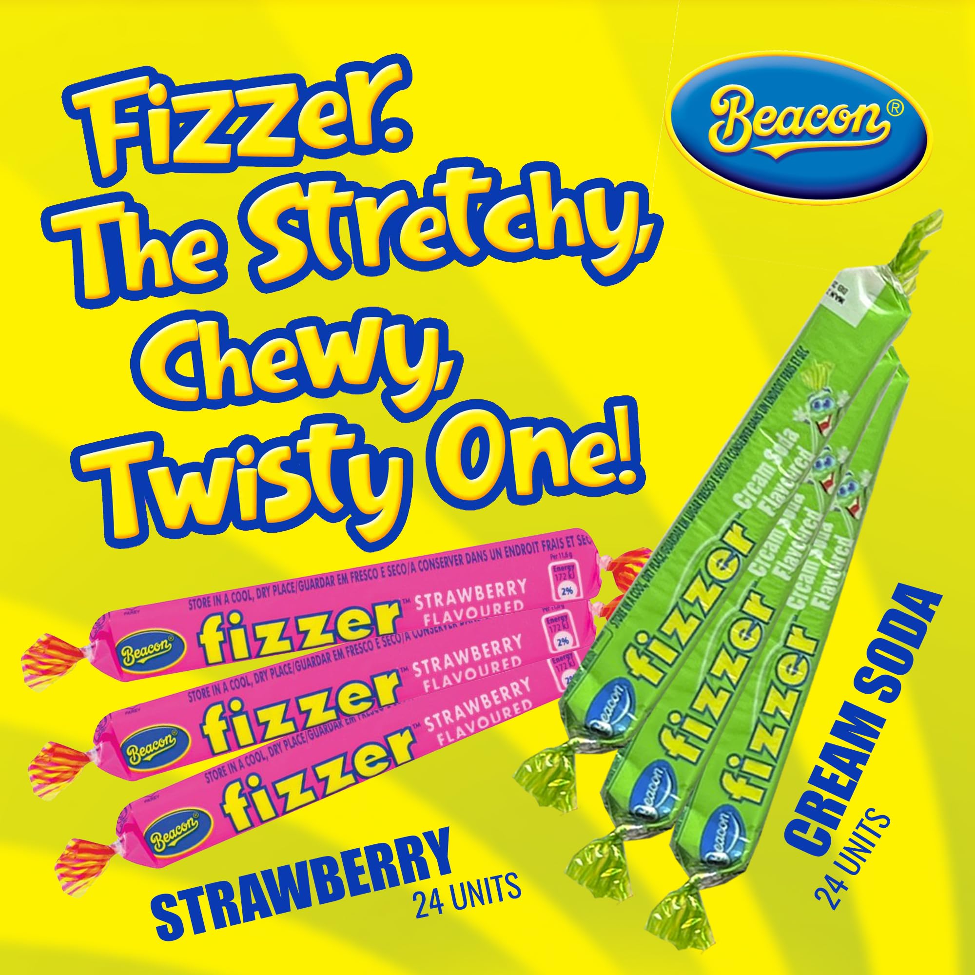 Treats from Home Beacon Fizzers in a bowl at a party setting for immediate serving convenience