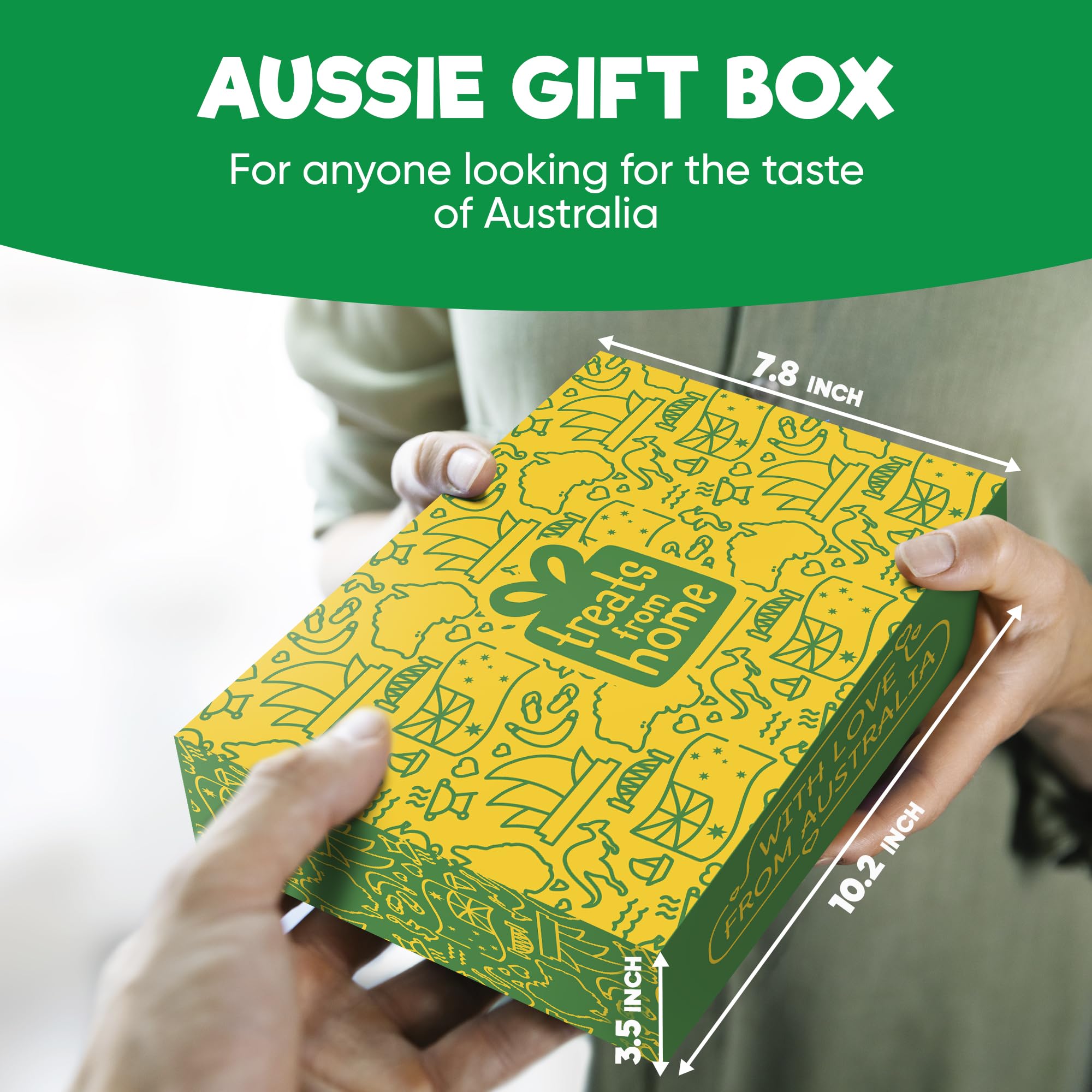 Treats from Home Tim Tam gift-ready boxed set styled in a cozy kitchen setting