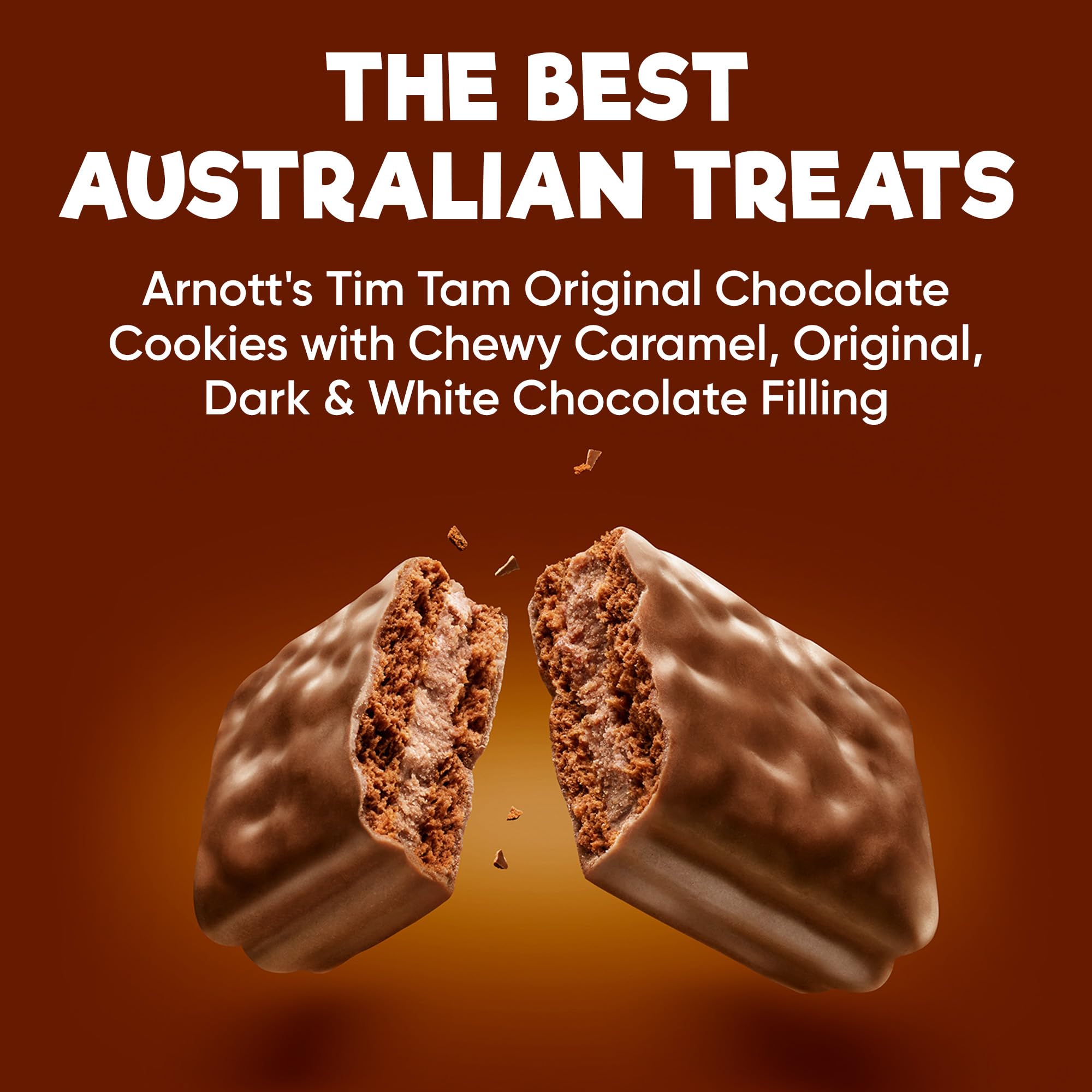 Treats from Home Tim Tam White Chocolate bar ends highlighting smooth pale coating