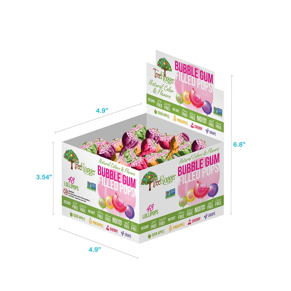Tree Hugger arranged pops showing four flavors for easy selection