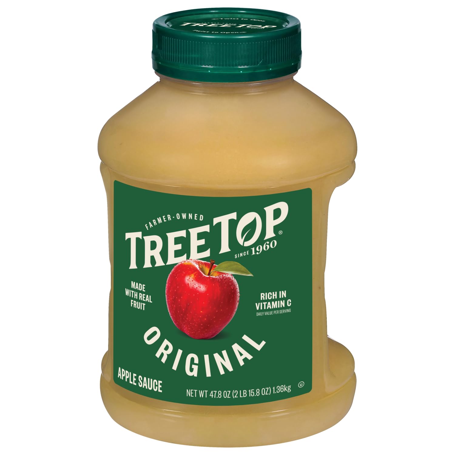Tree Top spoon serving applesauce to illustrate ready-to-eat convenience benefit