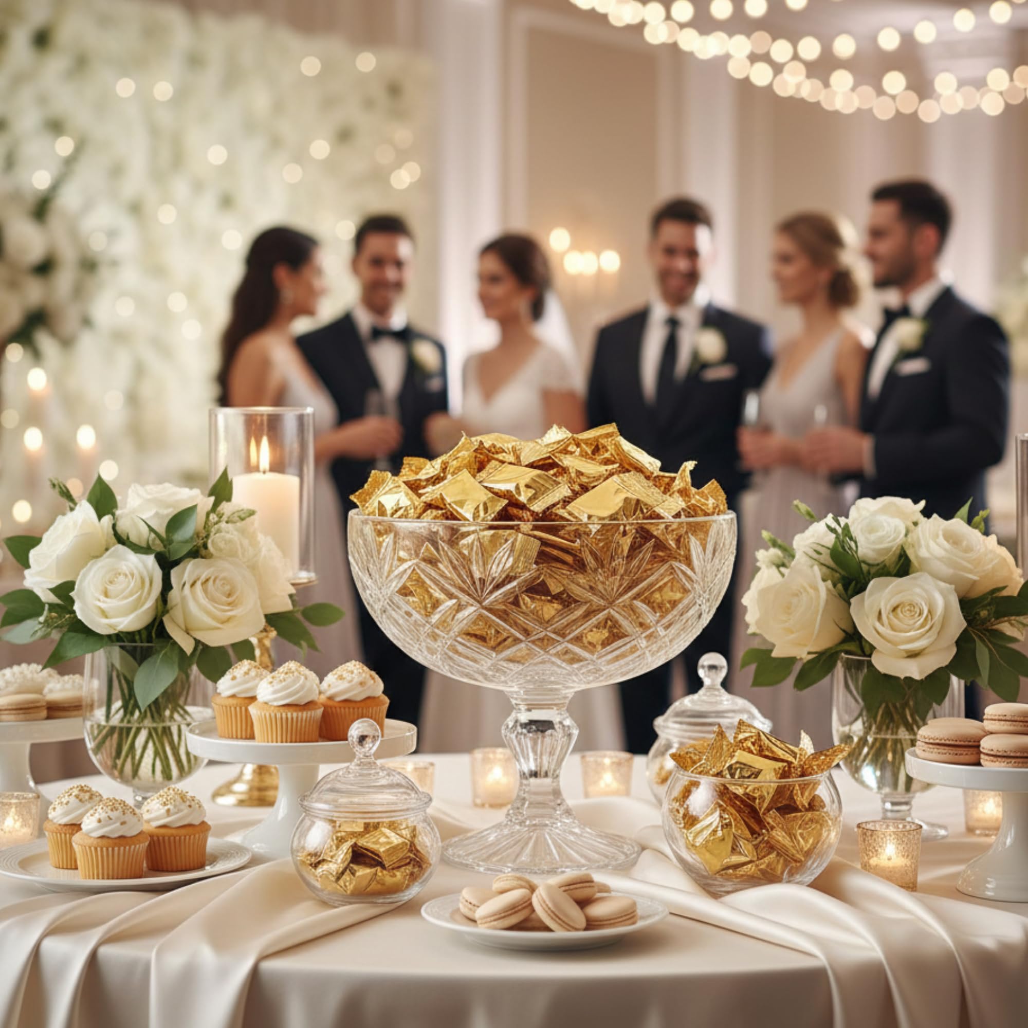 Tree Treasures reception desk setup with mints enhancing professional hospitality impression